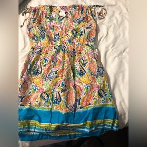 Lauren Ralph Lauren Colorful Paisley Swimsuit Cover Up Dress M